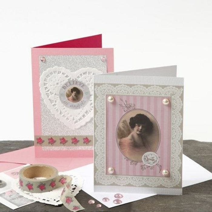 Happy Moments Greeting Cards with romantic Vivi Gade Decorations