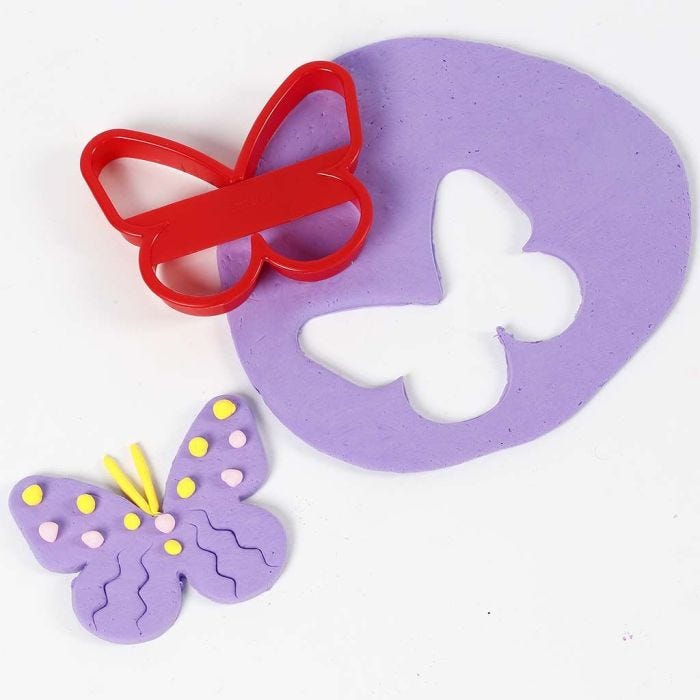 A Butterfly cut out from Silk Clay