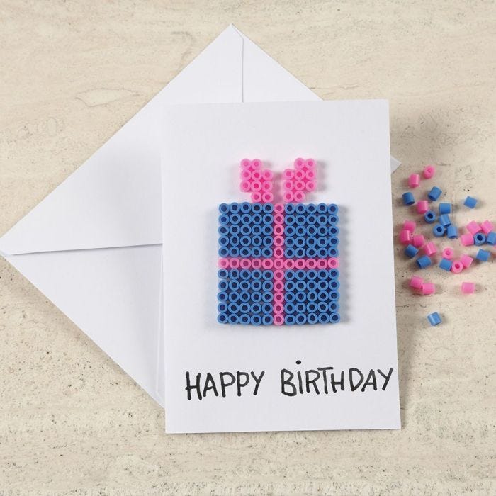 A Greeting Card with a Nabbi Bead Design