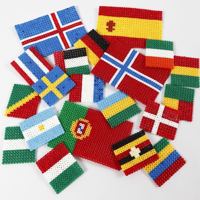 The World's Flags from Nabbi Fuse Beads