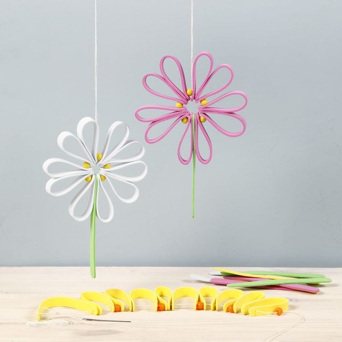 Colourful flowers from Foam Rubber