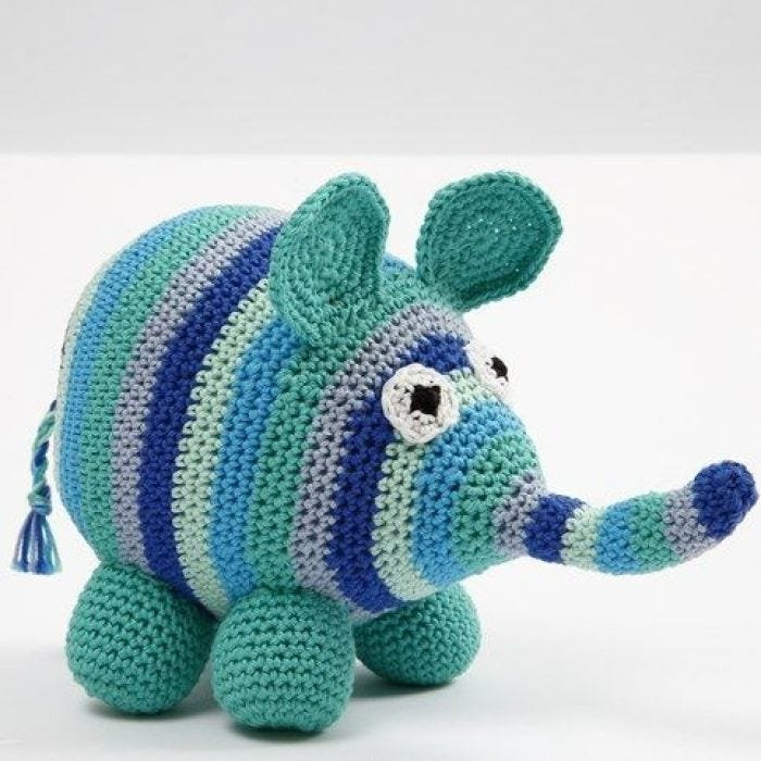 A crocheted Elephant