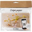 Mini Craft Kit Crepe Paper, Cherry branch, Crêpe ratio: 180%, 105 g, 1 pack