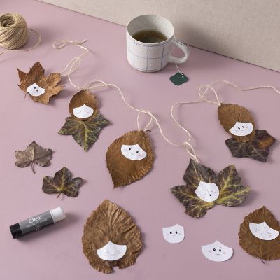 Autumn leaf garland