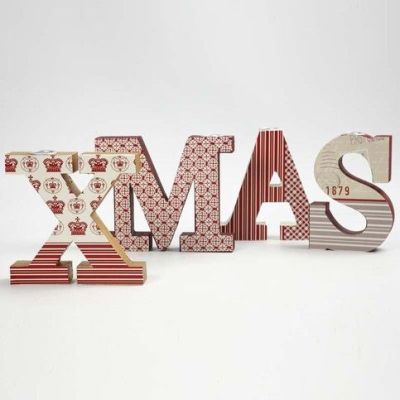 Painted and Decoupaged Xmas Candle Holders
