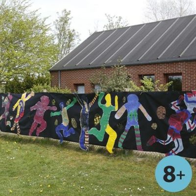 A Banner made from Imitation Fabric with &ldquo;Body Movement&rdquo;