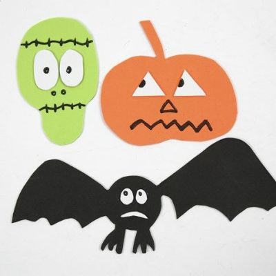 Magnetic Halloween Shapes made from EVA Foam