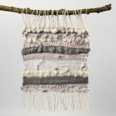 A woven Picture from Cotton Yarn