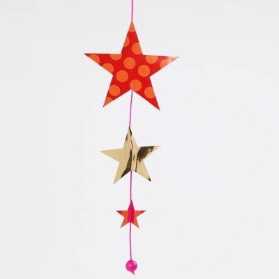 A Garland with Stars from patterned