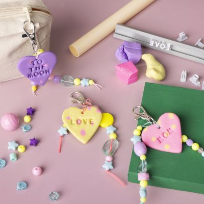 Adorable clay and bead charms