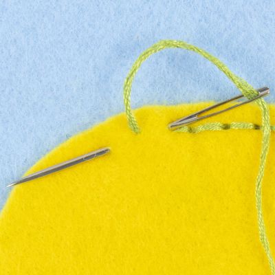 How to sew lock stitches on felt
