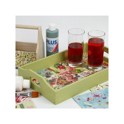 A lovely Tray with Decoupage