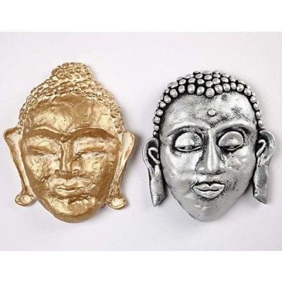 Silk Clay on a Papier-Mâché Face Mask