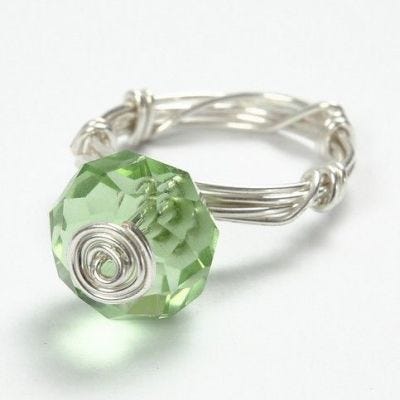 A Ring made from Silver-Plated Wire