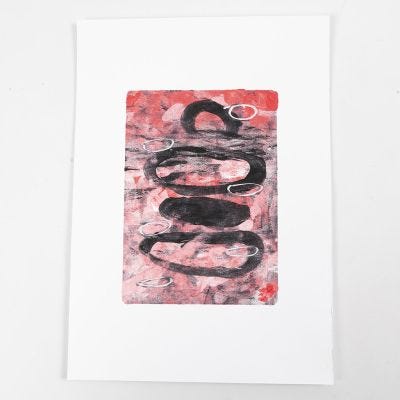 How to make gel prints with brush designs
