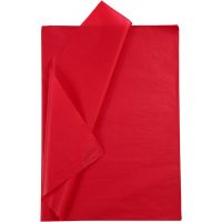 Tissue paper, 50x70 cm, 14 g, red, 25 sheet/ 1 pack