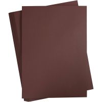 Card, A2, 420x600 mm, 180 g, dark brown, 100 sheet/ 1 pack
