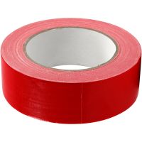 Duct Tape, W: 38 mm, red, 25 m/ 1 roll