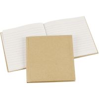 Notebook, size 14x14 cm, 60 g, brown, 1 pc