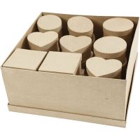 Medium boxes, H: 5 cm, D 10-12 cm, 28 pc/ 1 pack