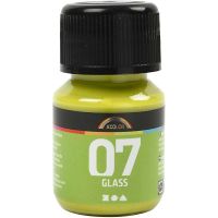 A-Color Glass Paint, kiwi, 30 ml/ 1 bottle