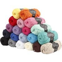 Cotton Yarn, no. 8/8, L: 80-85 m, size maxi , 20x50 g/ 1 pack