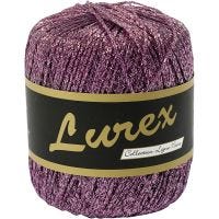 Lurex yarn, L: 160 m, purple, 25 g/ 1 ball