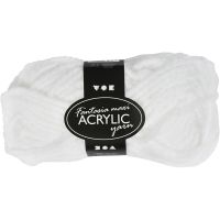 Fantasia Acrylic Yarn, L: 35 m, Maxi, white, 50 g/ 1 ball