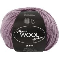 Wool yarn, L: 125 m, lavender, 100 g/ 1 ball