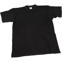 T-shirts, W: 32 cm, size 3-4 years, round neck, black, 1 pc