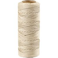 Bamboo Cord, thickness 1 mm, off-white, 65 m/ 1 roll