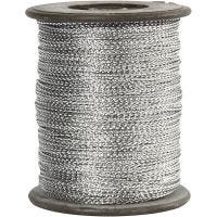 Thread, thickness 0,5 mm, silver, 100 m/ 1 roll