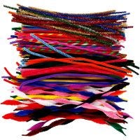 Pipe Cleaners, L: 30,5 cm, thickness 4-6 mm, 250 asstd./ 1 pack