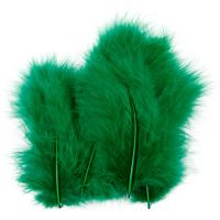 Down, size 5-12 cm, green, 15 pc/ 1 pack