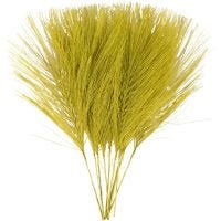 Artificial feathers, L: 15 cm, W: 8 cm, green, 10 pc/ 1 pack