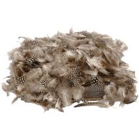 Guinea fowl feathers, 50 g/ 1 pack
