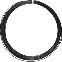 Aluminium Wire, round, thickness 1 mm, black, 16 m/ 1 roll