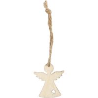 Hanging Christmas ornament, H: 3,2 cm, W: 2,9 cm, thickness 2,7 mm, 24 pc/ 1 pack