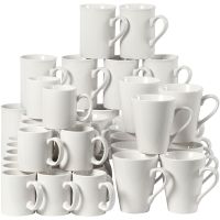 Mugs, H: 7-10 cm, white, 48 pc/ 1 box