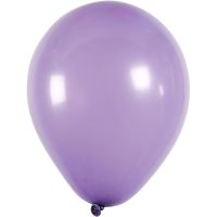 Balloons, round, D 23 cm, purple, 10 pc/ 1 pack