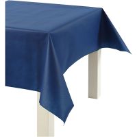 Tablecloth made of imitation fabric, W: 125 cm, 70 g, dark blue, 10 m/ 1 roll