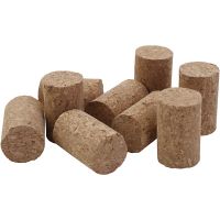 Cork, H: 4 cm, D 2.5 cm, size 4x2,5 cm, 50 pc/ 1 pack