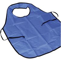 Painting apron with collar, L: 100 cm, size M-XL cm, blue, 1 pc