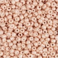 Rocaille Seed Beads, D 3 mm, size 8/0 , hole size 0,6-1,0 mm, dusty rose, 25 g/ 1 pack