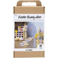 Craft Kit Easter Bunny Door, pastel colours, 1 pack