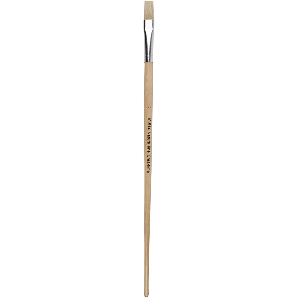 Nature Line Brushes, no. 14, L: 32 cm, W: 12 mm, long handles, 12 pc/ 1 pack