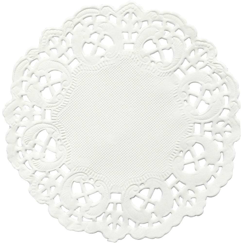 Doilies, round, D 11 cm, 30 pc/ 1 pack