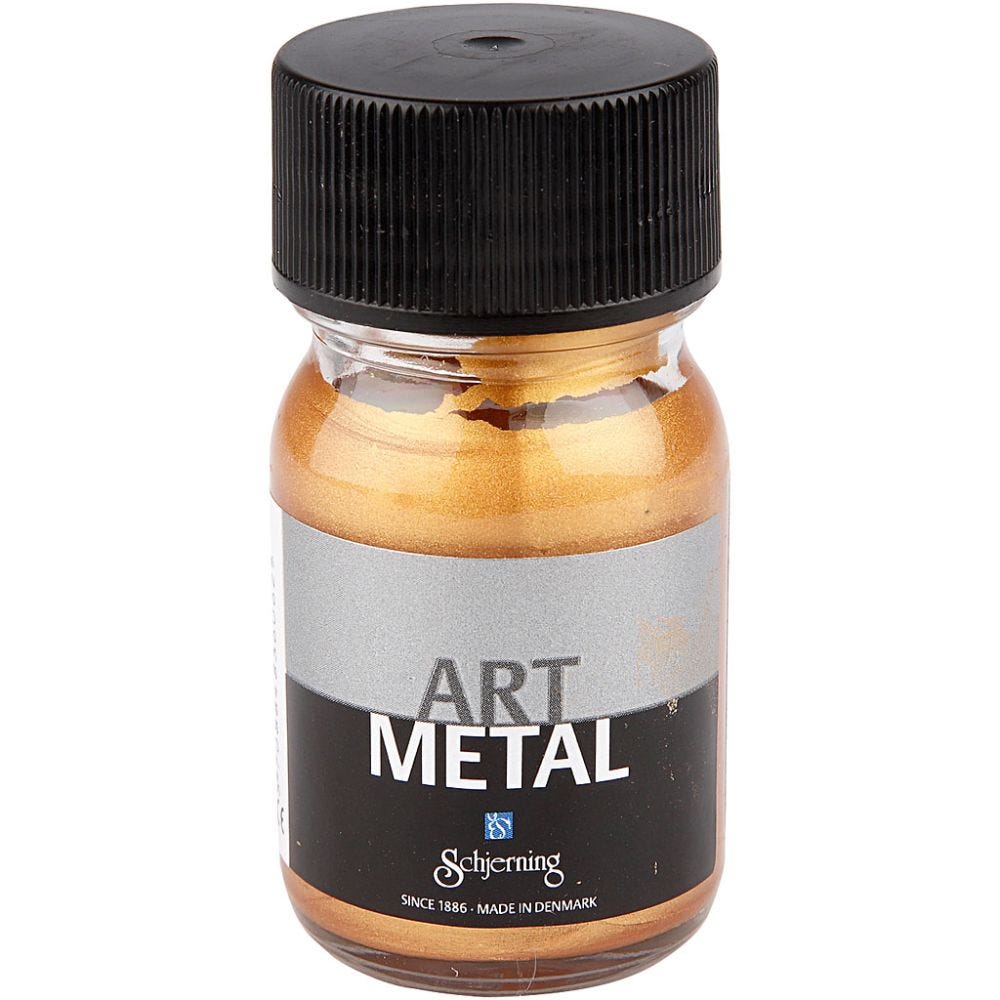 Craft paint metallic, medium gold, 30 ml/ 1 bottle