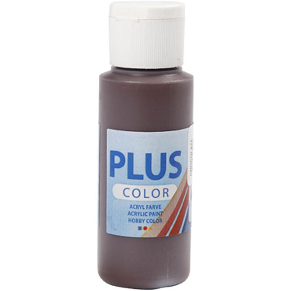 Plus Color Craft Paint, chocolate, 60 ml/ 1 bottle