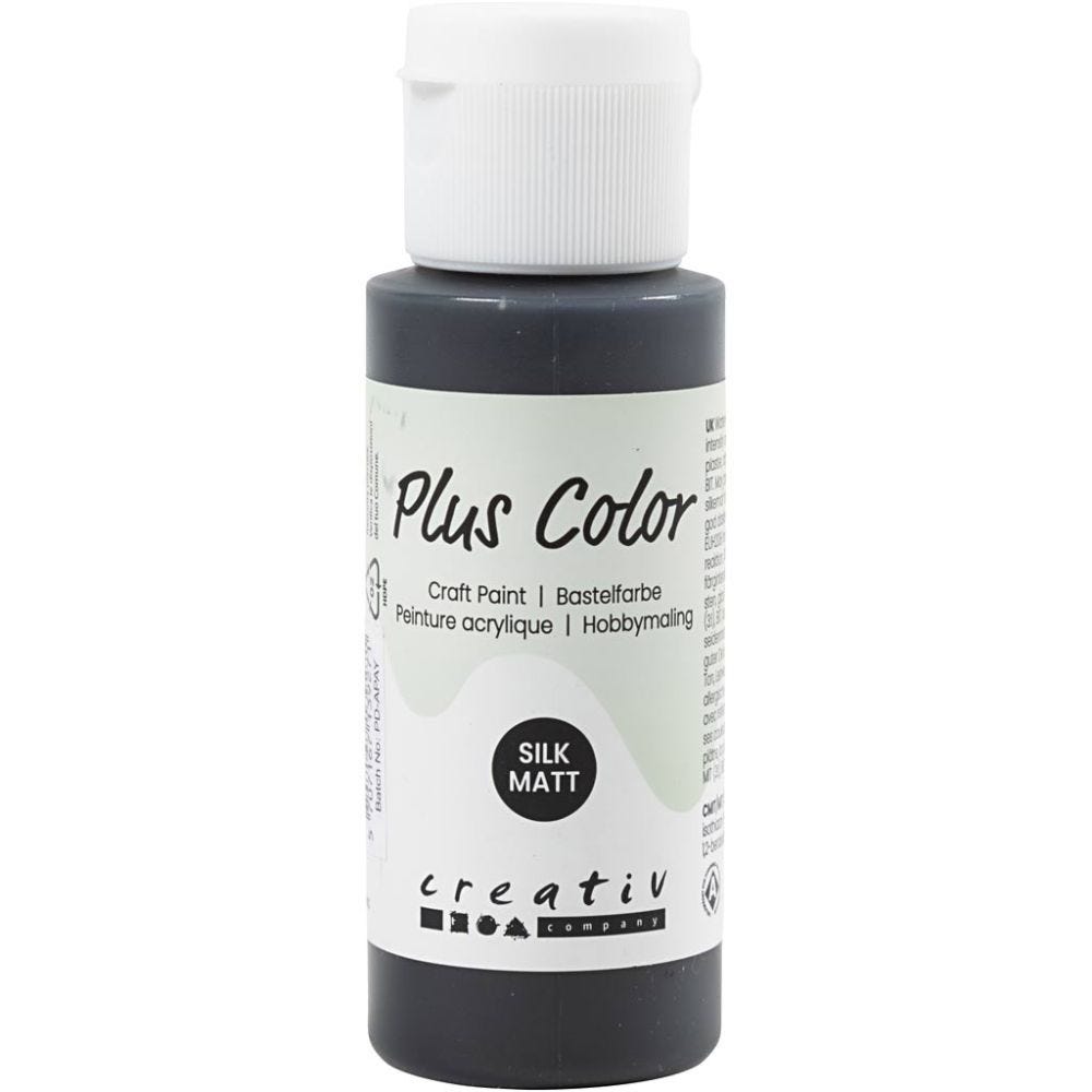 Plus Color Craft Paint, black, 60 ml/ 1 bottle